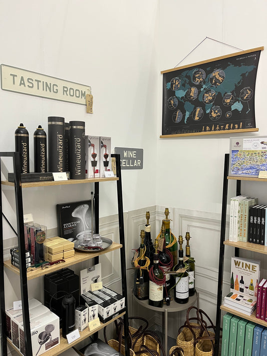 wine gifts at christmas fair stand