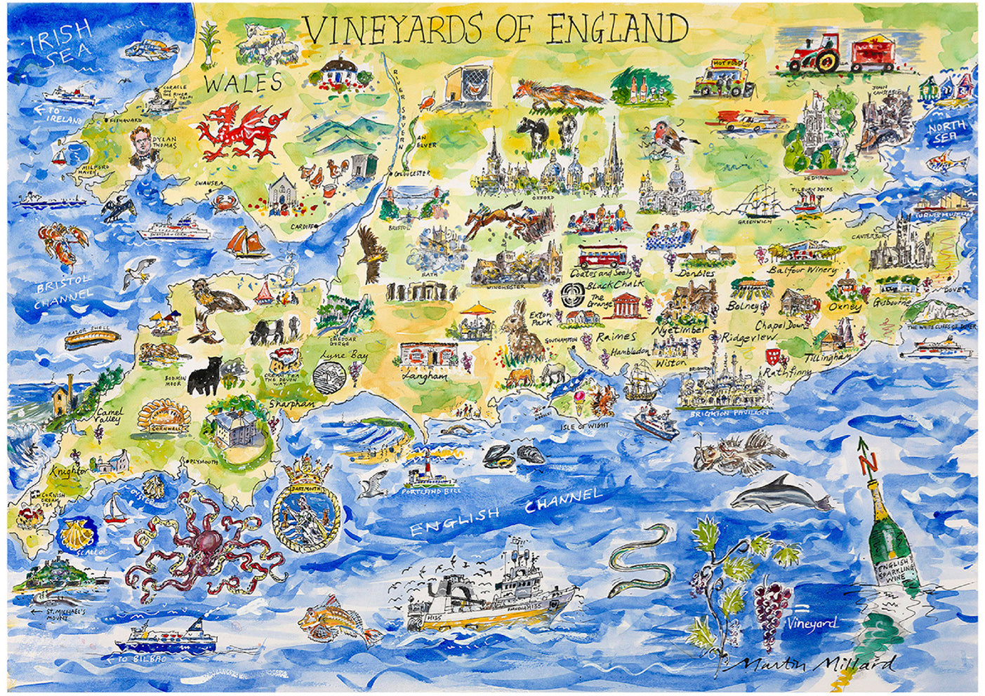 Wines of England Wooden Jigsaw Puzzle