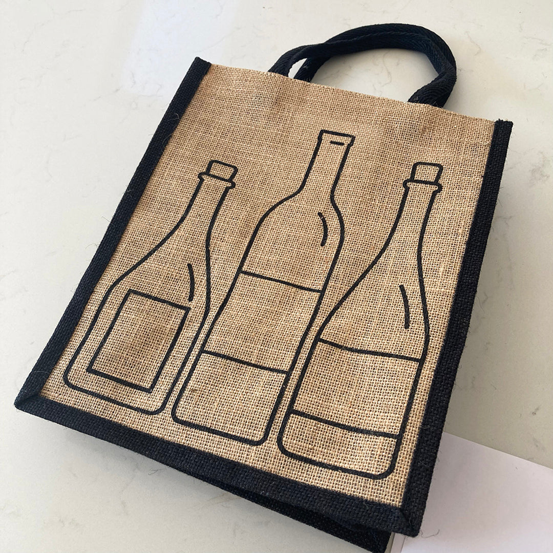 Six Bottle Wine Bag with Removable Dividers