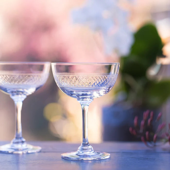 Vintage List Champagne Saucers