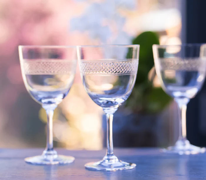 Handblown Crystal Wine Glasses