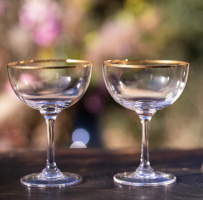 Vintage List Champagne Saucers