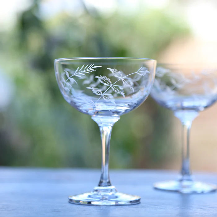 Vintage List Champagne Saucers
