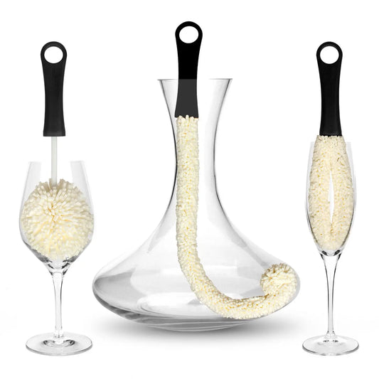 Decant Jug & Glassware Brushes - set of 3