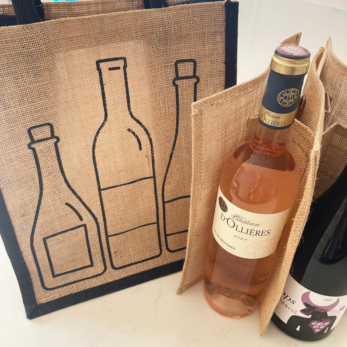 Six Bottle Wine Bag with Removable Dividers