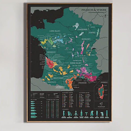 Scratch Off Wine Map