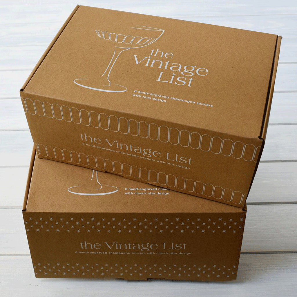 Vintage List Champagne Saucers